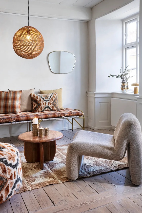 Χαλί από γιούτα Madam Stoltz 120 x 180 cm CJ.4952 μπεζ AA00