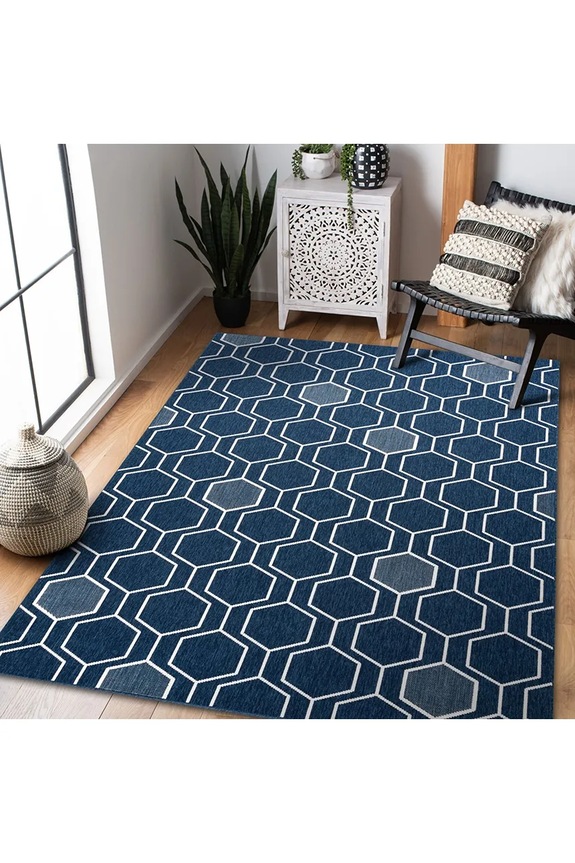 Dnevna soba in spalnica Preproga home & lifestyle 80 x 150 cm 5905364041414 modra