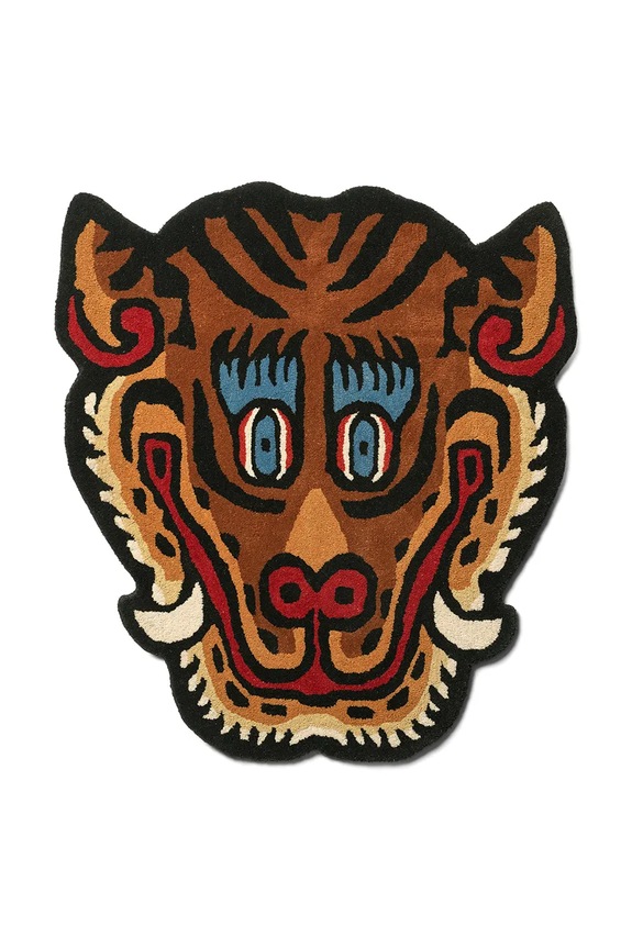 Vlnený koberec Bongusta Tiger Face 92 x 100 cm viacfarebná BON51