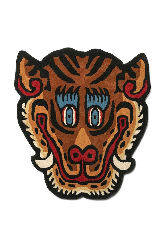 Vlnený koberec Bongusta Tiger Face 92 x 100 cm viacfarebná BON51