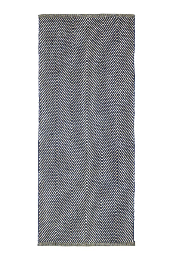 Hübsch pamut szőnyeg Mellow 80 x 200 cm kék 701506