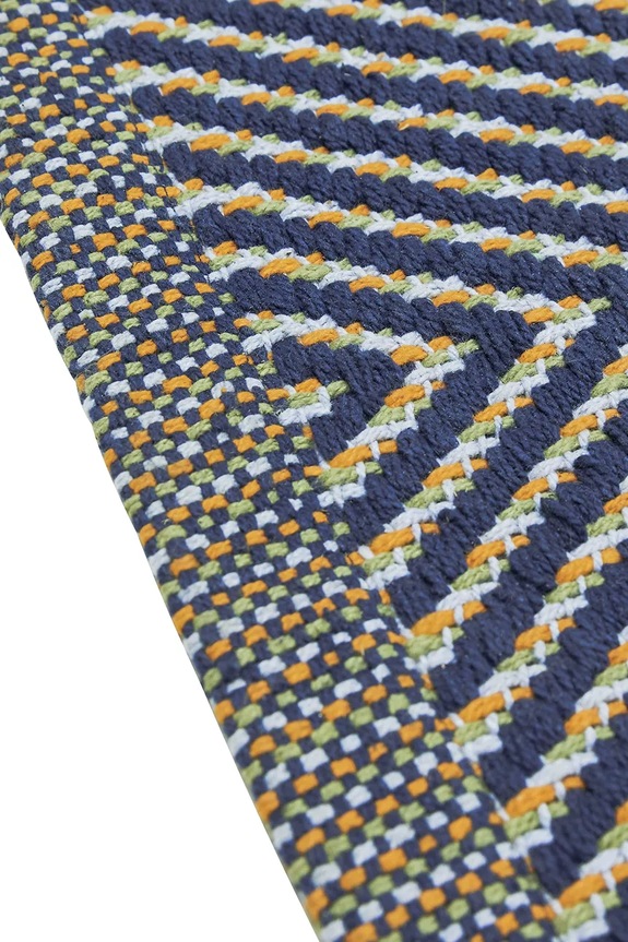 Hübsch pamut szőnyeg Mellow 80 x 200 cm 701506 kék AA00
