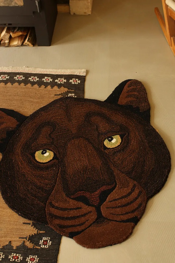 Вовняний килим Doing Goods Nio 100 x 100 cm 1.45.10.146.900.5 коричневий
