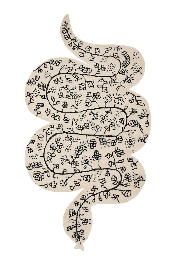 Bongusta килим декоративен от вълна 83 x 147 cm бежов BON06