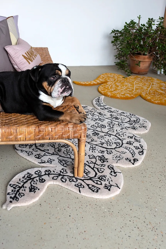 Bongusta килим декоративен от вълна 83 x 147 cm бежов BON06