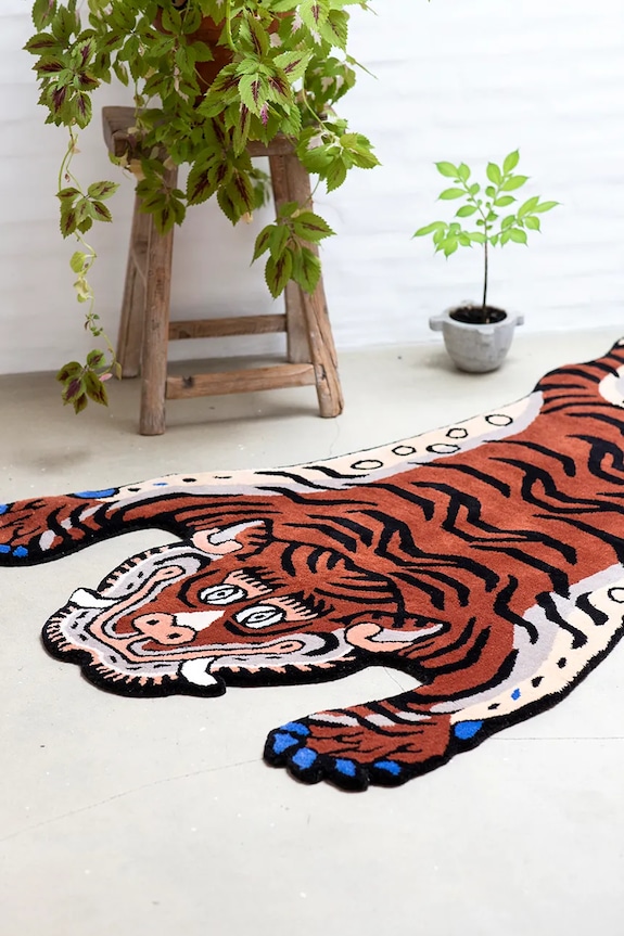 Всекидневна и спалня Bongusta килим декоративен от вълна 115 x 190 cm BON46 многоцветен