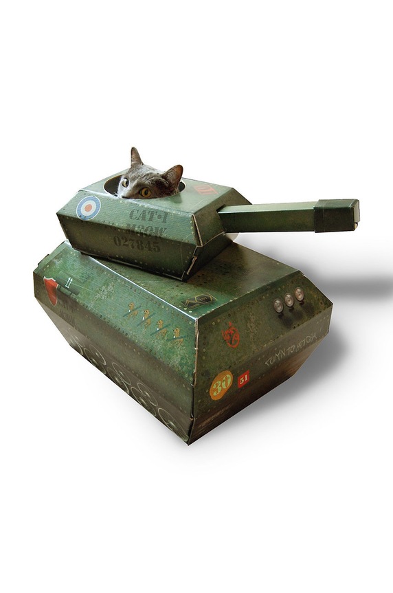 Luckies of London παιχνίδι για γάτες Tank Cat πολύχρωμο SK.CARDCATPLAY3