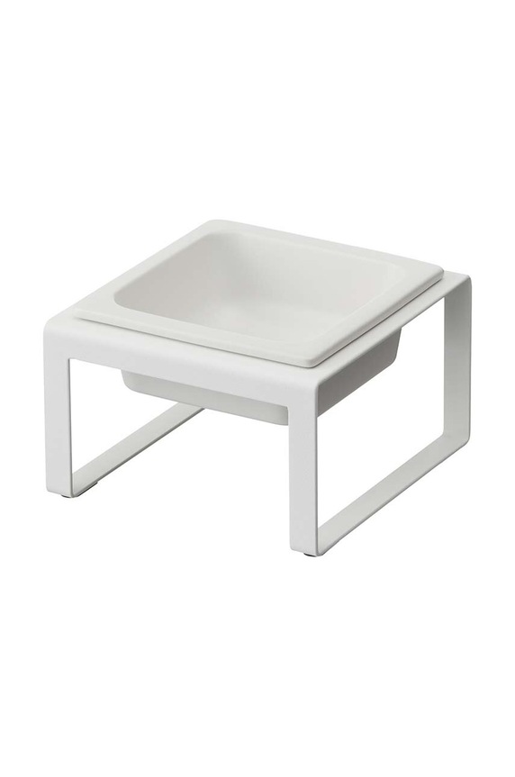 Yamazaki castron cu suport pentru animalul de companie Tower alb 5816