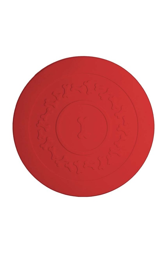 Podložka pod misku pro domácího mazlíčka United Pets Plate Placemat červená GV0632RS17