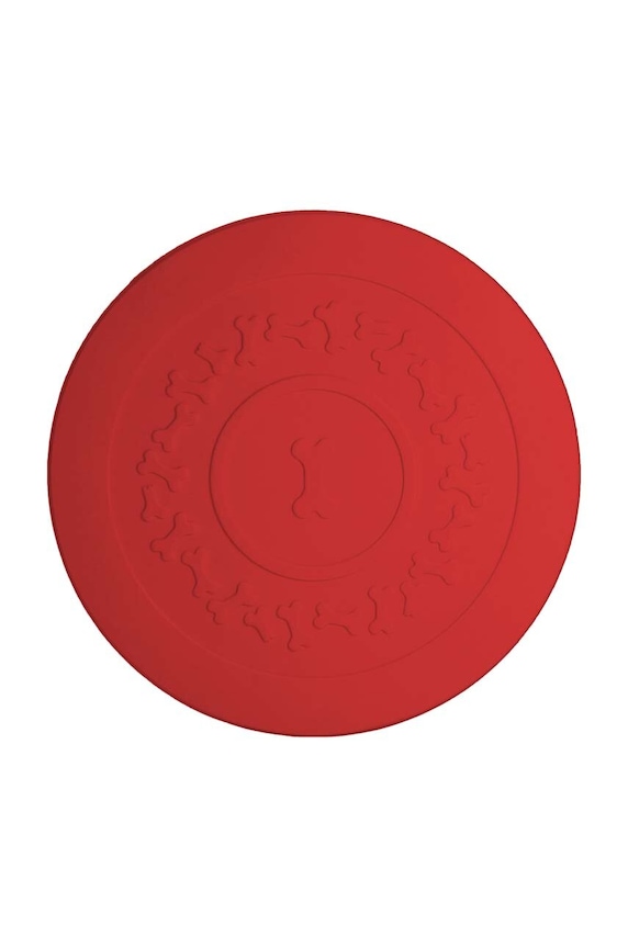 Podložka pod misku pro domácího mazlíčka United Pets Plate Placemat červená GV0632RS17