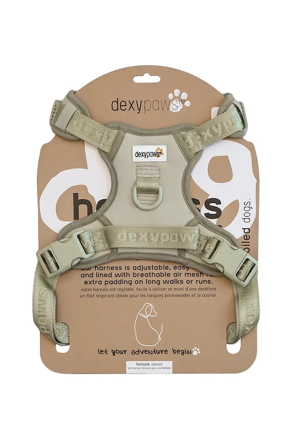 Подтяжки для собак Dexypaws No-Pull Dog Harness Sage M H14G мультиколор AA00