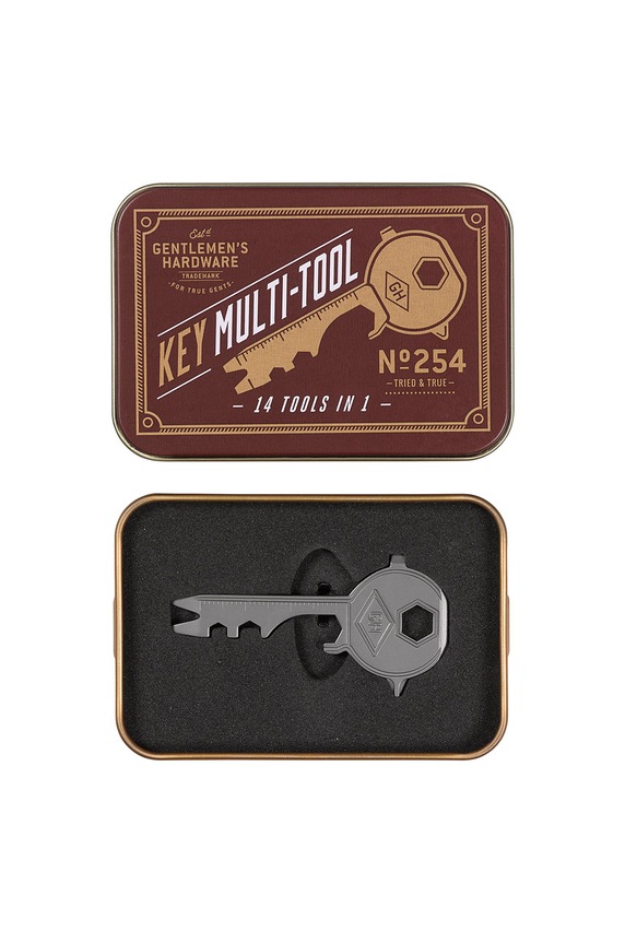 Lifestyle Gentlemen's Hardware kulcs alakú multitool GEN254UK többszínű