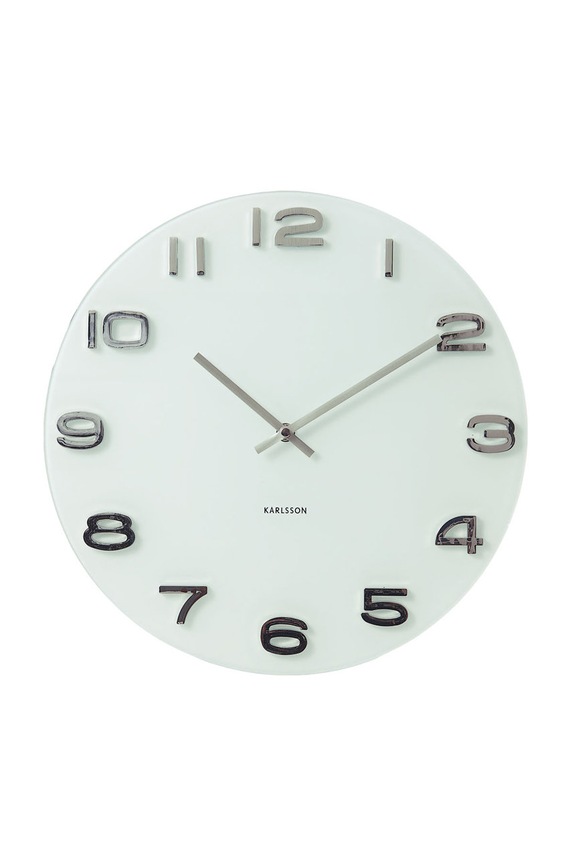 Karlsson orologio da parete bianco KA4402