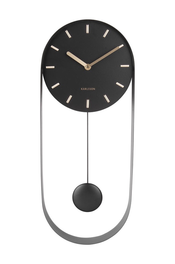Karlsson ceas de perete negru KA5822BK