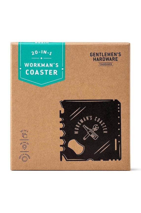 Gentelmen's Hardware Unealta multifunctionala Workmans Coaster (2-pack) GEN598UK multicolor