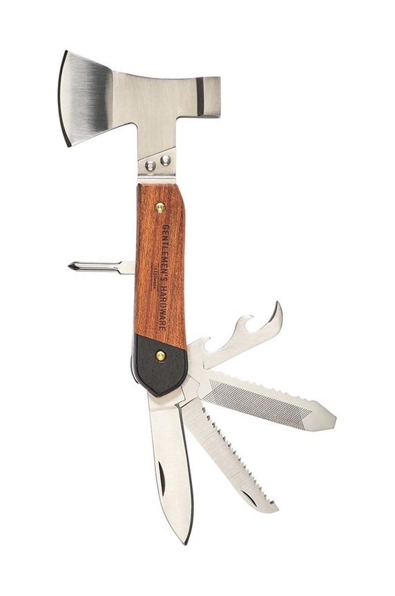Gentlemen's Hardware multitool z toporkiem 10 w 1 multicolor GEN625UK