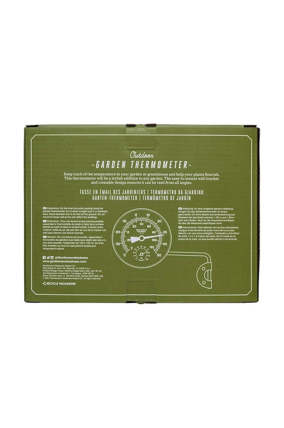 Lifestyle Gentelmen's Hardware vrtni termometar GEN656UK šarena