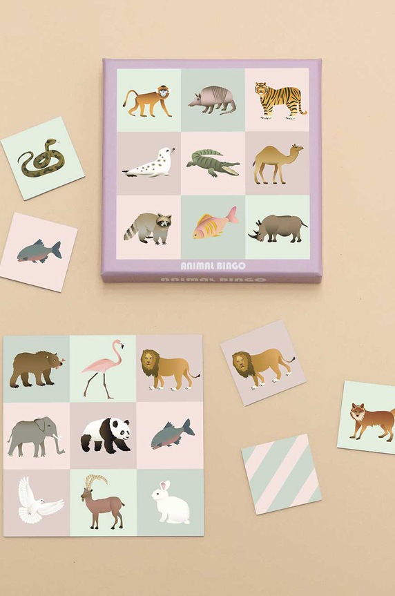 Vissevasse gra dla dzieci Animal Bingo F.2021.027.G1 multicolor AA00