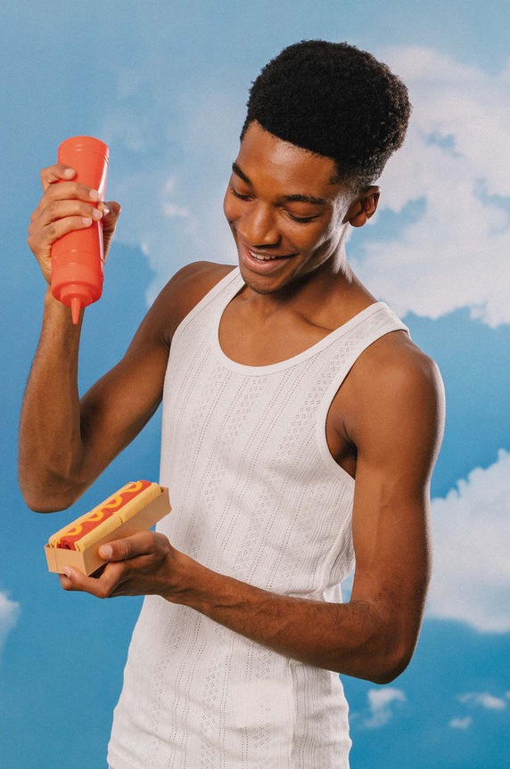 Eat My Socks skarpetki Hot Dog multicolor EMSNOCHODO