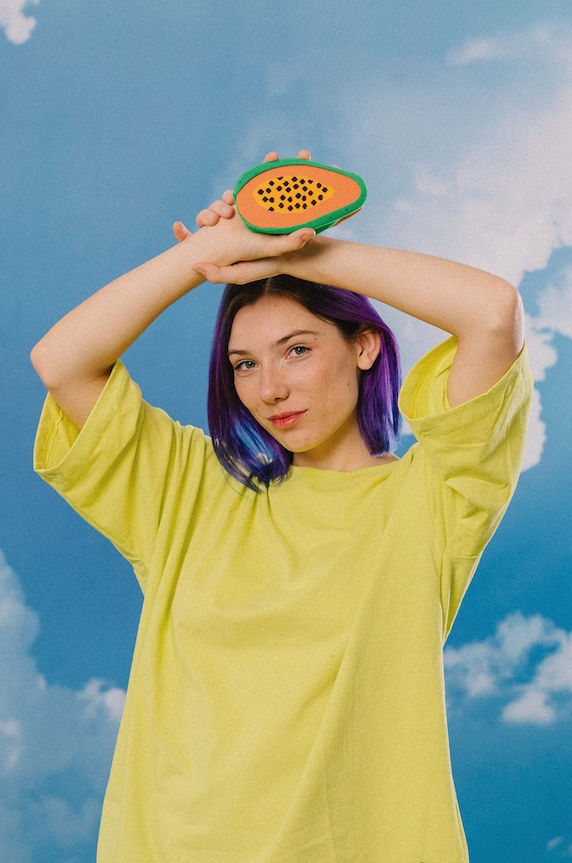 Eat My Socks Ponožky Juicy Papaya EMSNOCFRPA viacfarebná