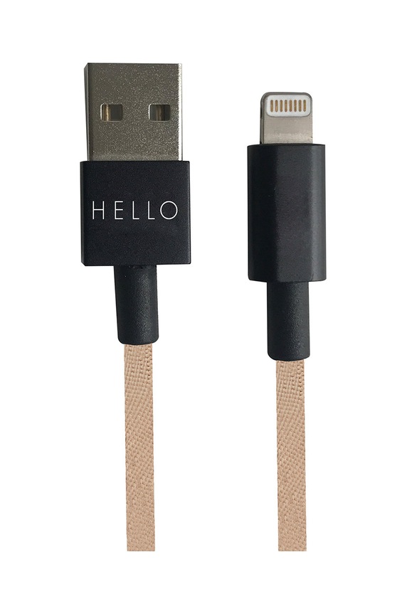 Design Letters caricabatterie USB-C Lightning 1 m beige 60201024BEIGE