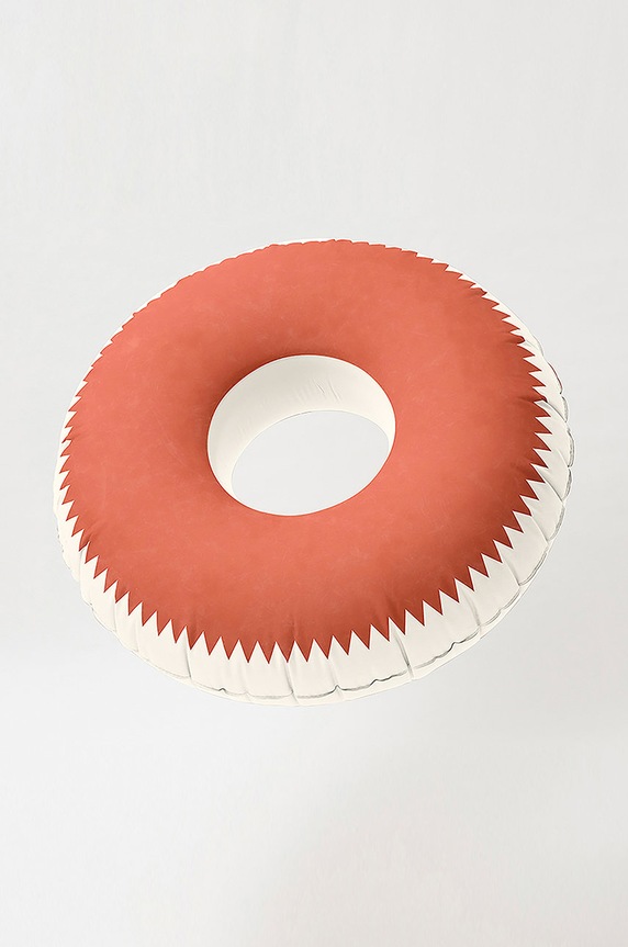 SunnyLife colac de înot Vintage Pool Ring Sun S2LPOLSN portocaliu AA00