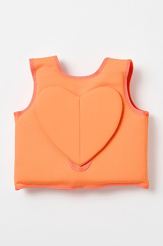 Fete SunnyLife vestă înot pentru copii Heart S2VVEMHT roz