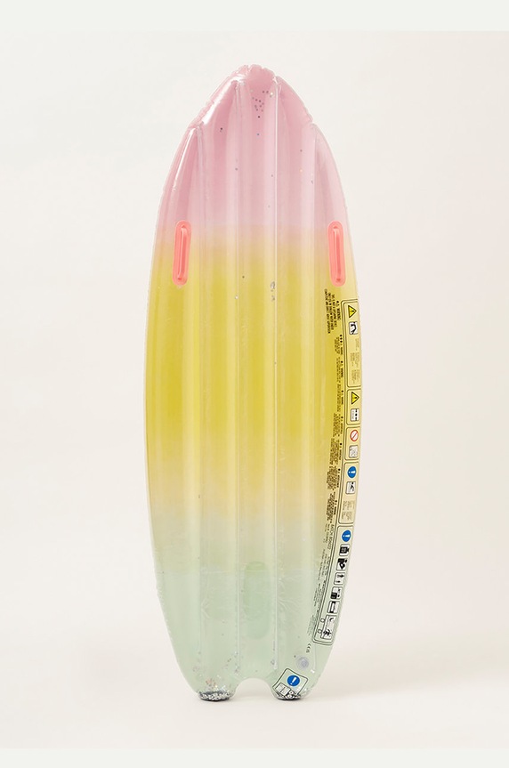 SunnyLife saltea pneumatică pentru înot Ride With Me Surfboard multicolor S2LSRFRO