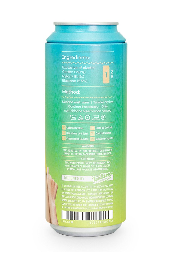 Odzież Luckies of London skarpetki w puszce Mojito Coctail LK.LUKSTM multicolor