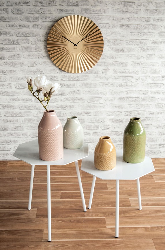 Dnevni boravak i spavaća soba Zidni sat Karlsson KA5658GD zlatna