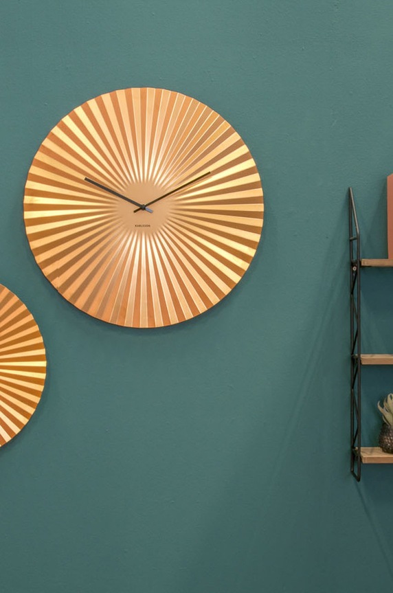 Zidni sat Karlsson zlatna KA5658GD