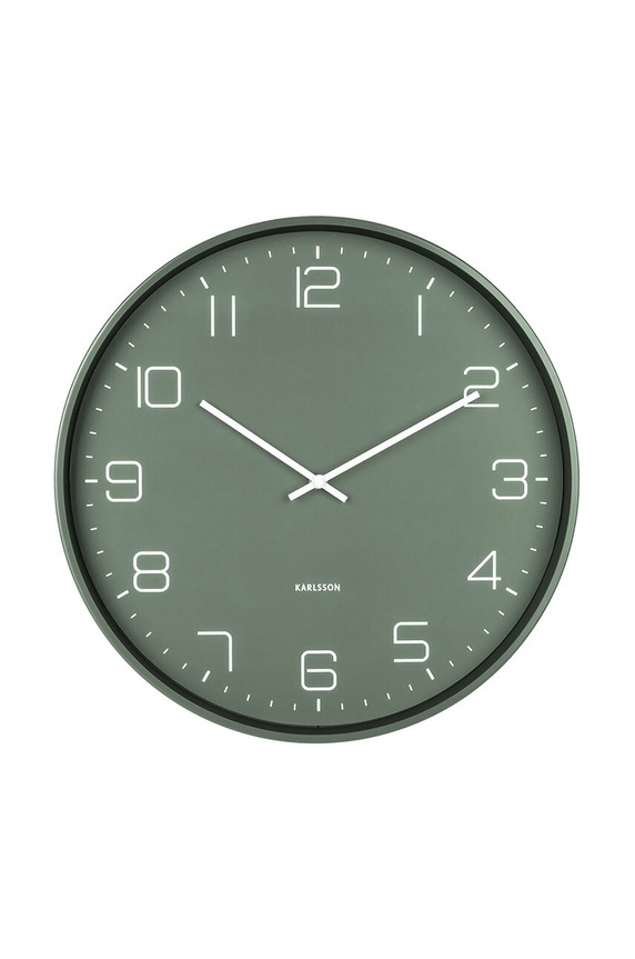 Ρολόι τοίχου Karlsson Lofty 40 cm πράσινο KA5751GR