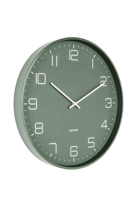 Ρολόι τοίχου Karlsson Lofty 40 cm KA5751GR πράσινο AA00