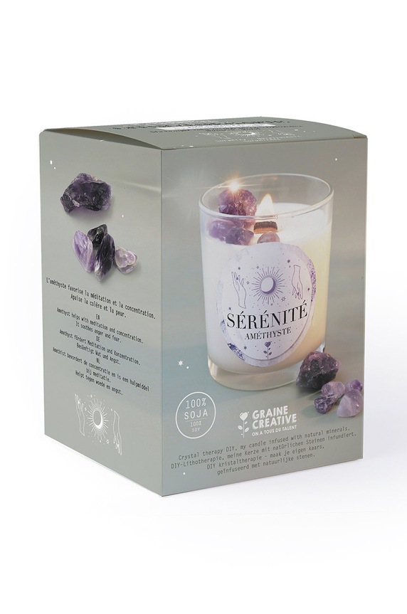 Home SPA Graine Creative set DIY mirisna svijeća Amethyst 152040. šarena