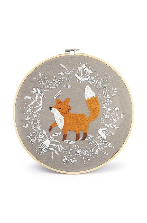 Komplet za vezenje Graine Creative fox embroidery diy kit pisana 420270
