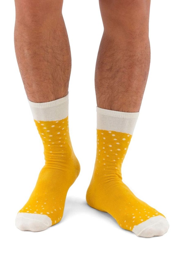 Nogavice v pločevinki Luckies of London Lager Beer LK.LUKBSL pisana AA00