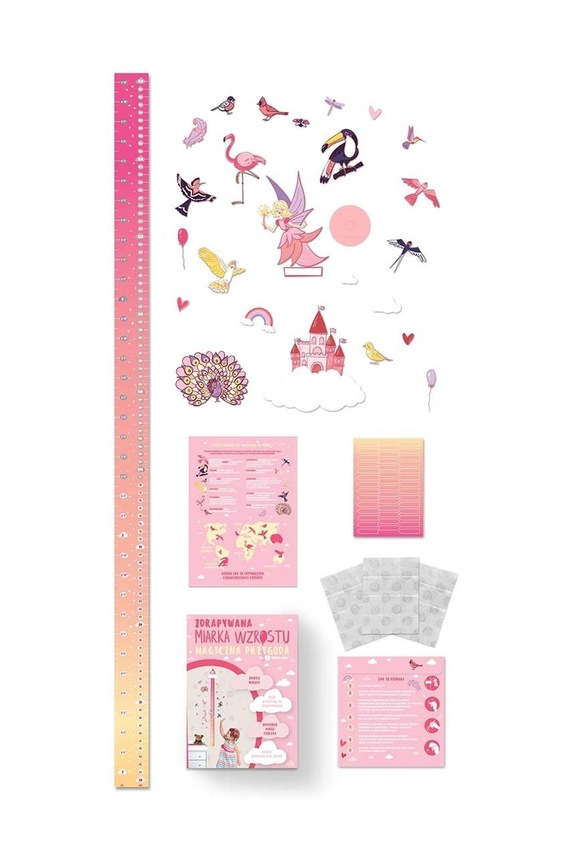 Mjerač visine sa strugalicom 1DEA.me šarena RGpl