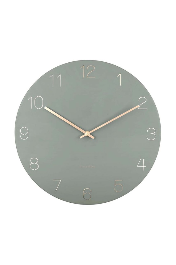 Karlsson ceas de perete Charm Numbers verde KA5762GR
