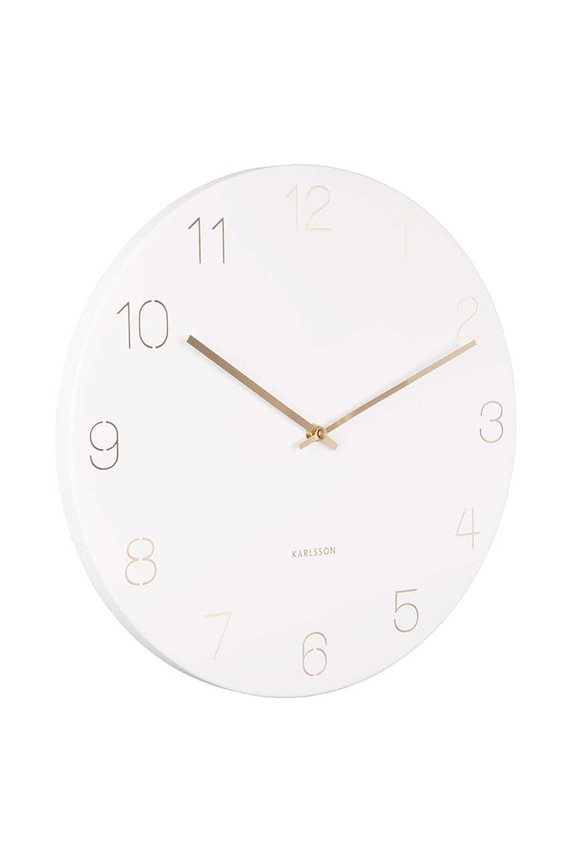 Ρολόι τοίχου Karlsson Charm Numbers KA5762WH λευκό AA00