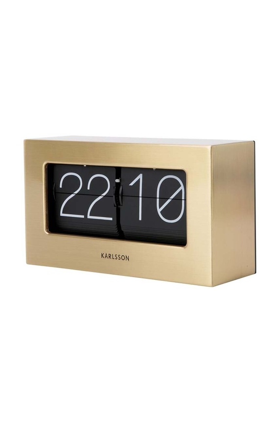 Living și dormitor Karlsson ceas flip Boxed Flip KA5620GD galben