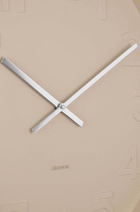 Salon i sypialnia Karlsson zegar ścienny Mr. Brown KA5635SB beżowy