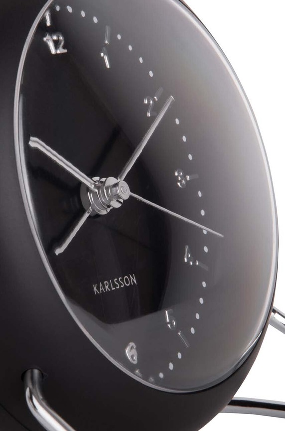 Salon i sypialnia Karlsson budzik Val KA5726BK czarny