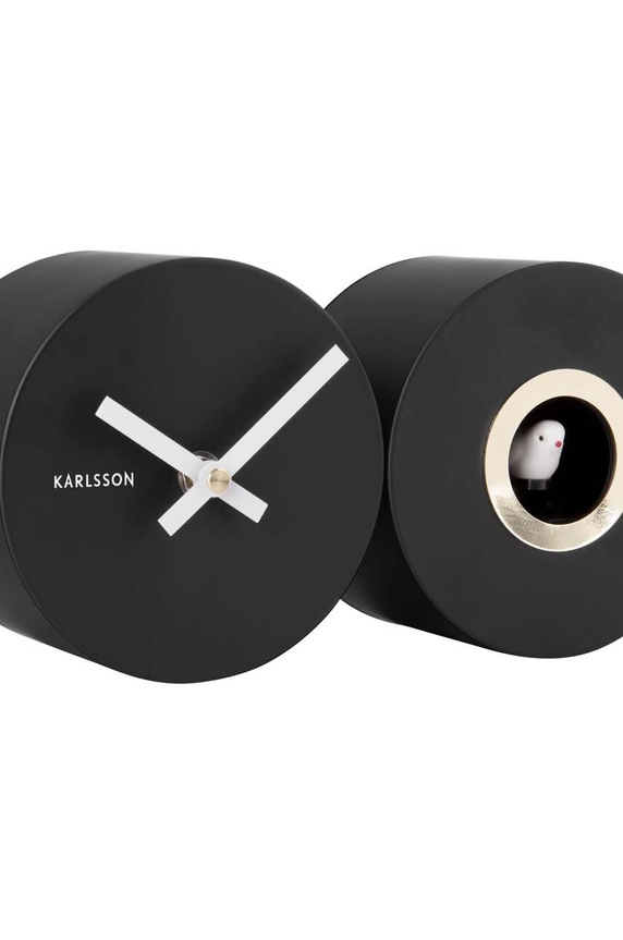 Dnevni boravak i spavaća soba Sat s kukavicom Karlsson Duo Cuckoo KA5789BK crna
