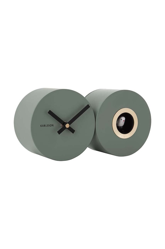 Karlsson zegar z kukułką Duo Cuckoo KA5789GR zielony AA00