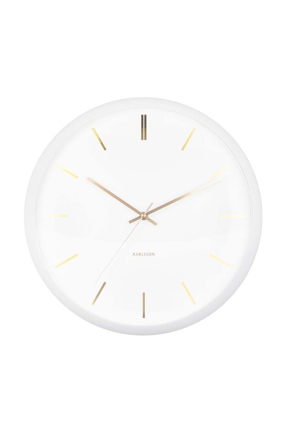 Nástenné hodiny Karlsson Globe biela KA5840WH
