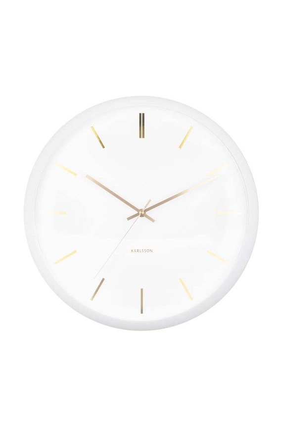 Nástenné hodiny Karlsson Globe biela KA5840WH