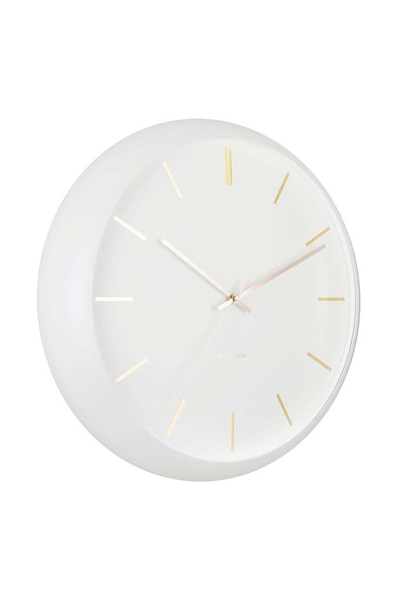 Nástenné hodiny Karlsson Globe KA5840WH biela AA00