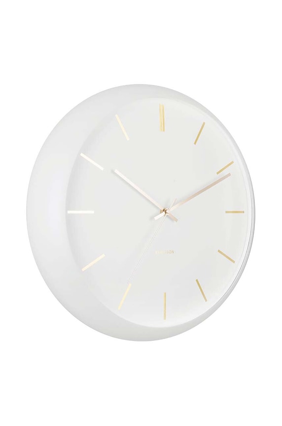 Nástenné hodiny Karlsson Globe KA5840WH biela AA00