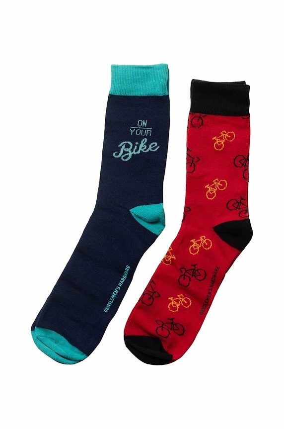 Odzież Gentlemen's Hardware skarpetki bawełniane Bike 2-pack GEN685UK multicolor