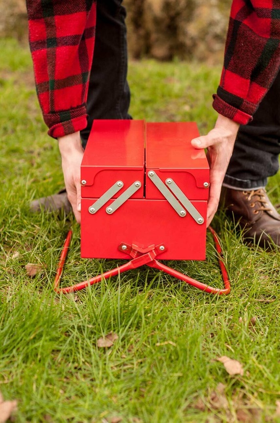 Kompaktní gril Luckies of London BBQ Toolbox SK.BBQTOOL1 vícebarevná